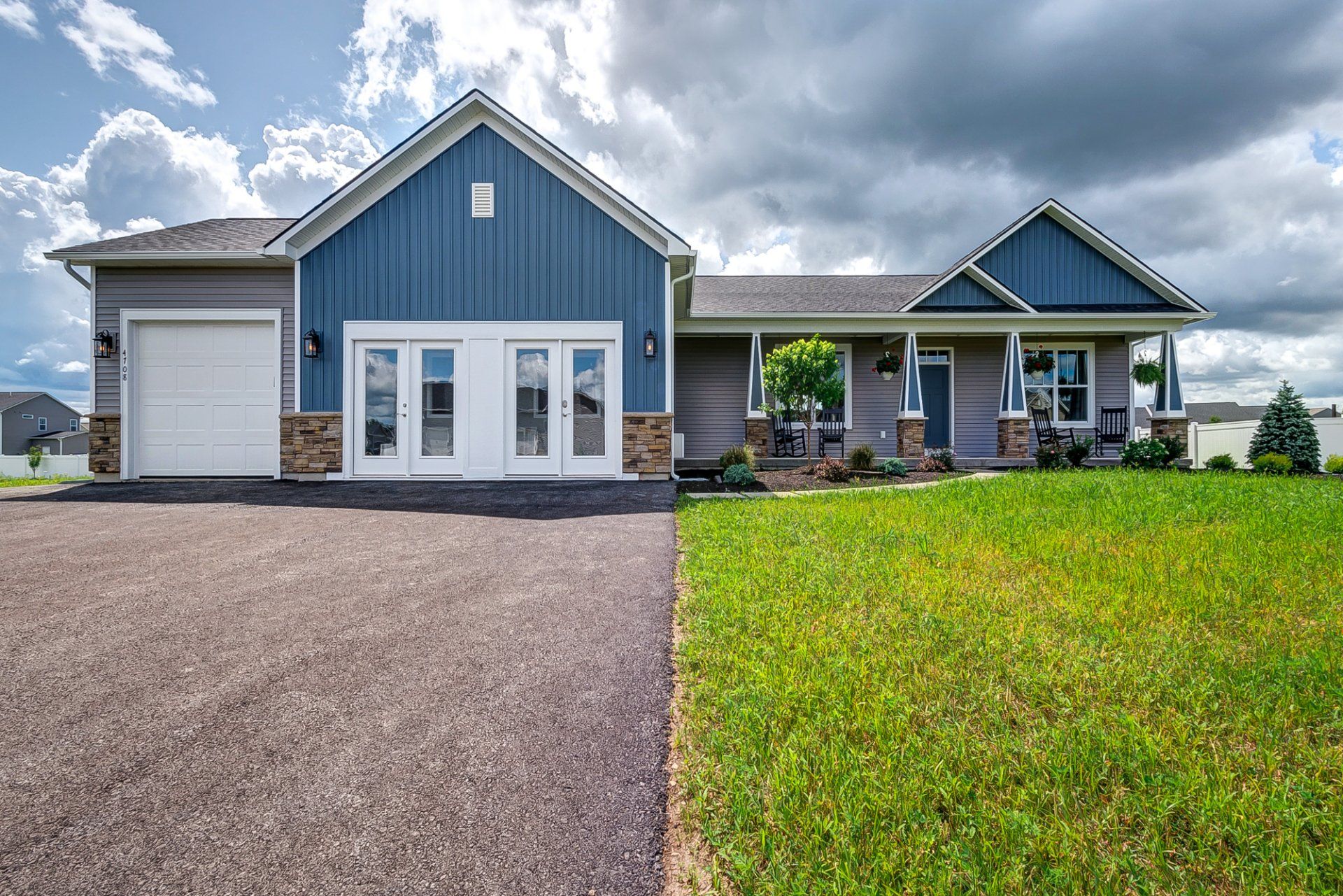 Clayton front exterior and driveway