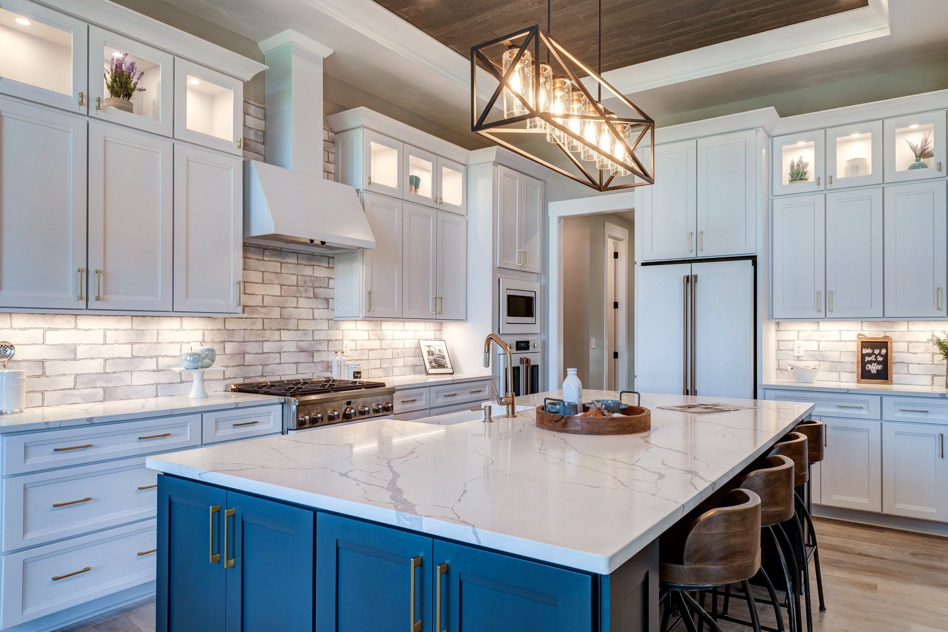 kitchen with white appliances