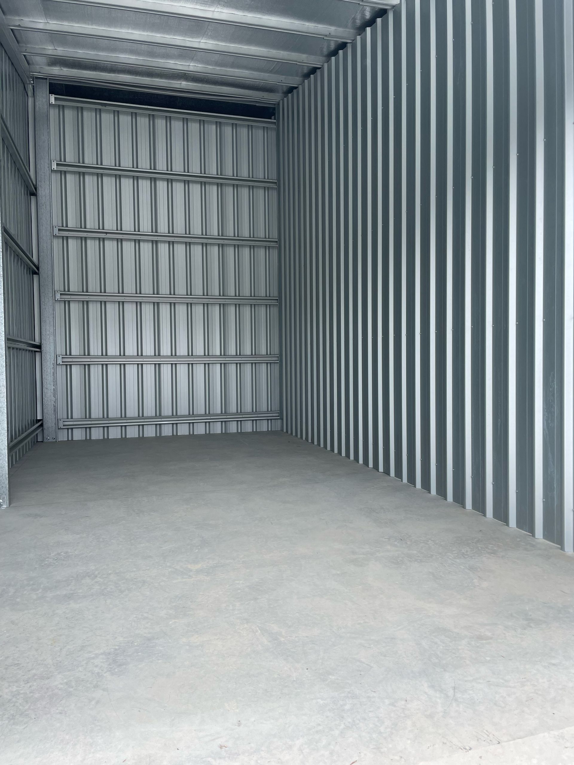 Empty Metal Shed Storage — MV Self Storage in Moss Vale, NSW