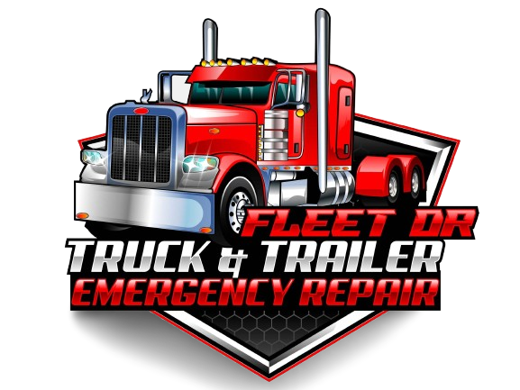 A logo for fleet dr truck and trailer emergency repair