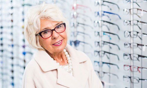Older woman wearing glasses - Optical Store in Springfield, MA