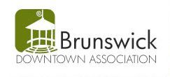 The brunswick downtown association logo has a gazebo on it.