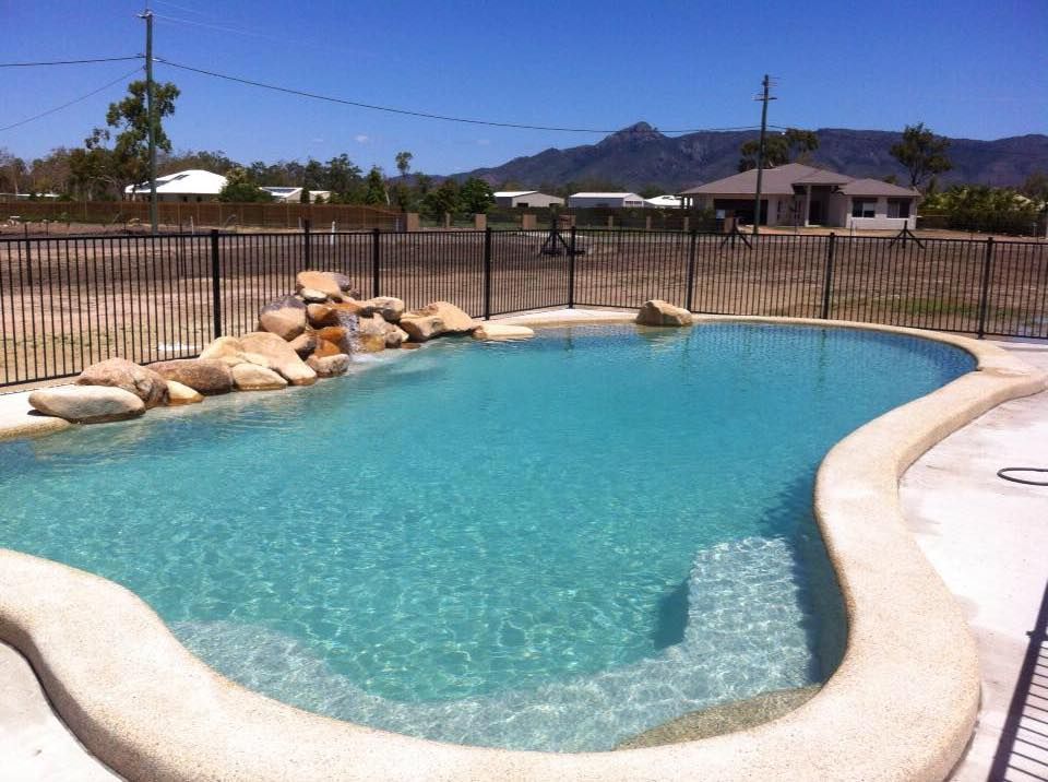 Curved Pool — Gulliver, QLD — Concrete Pool Repairs