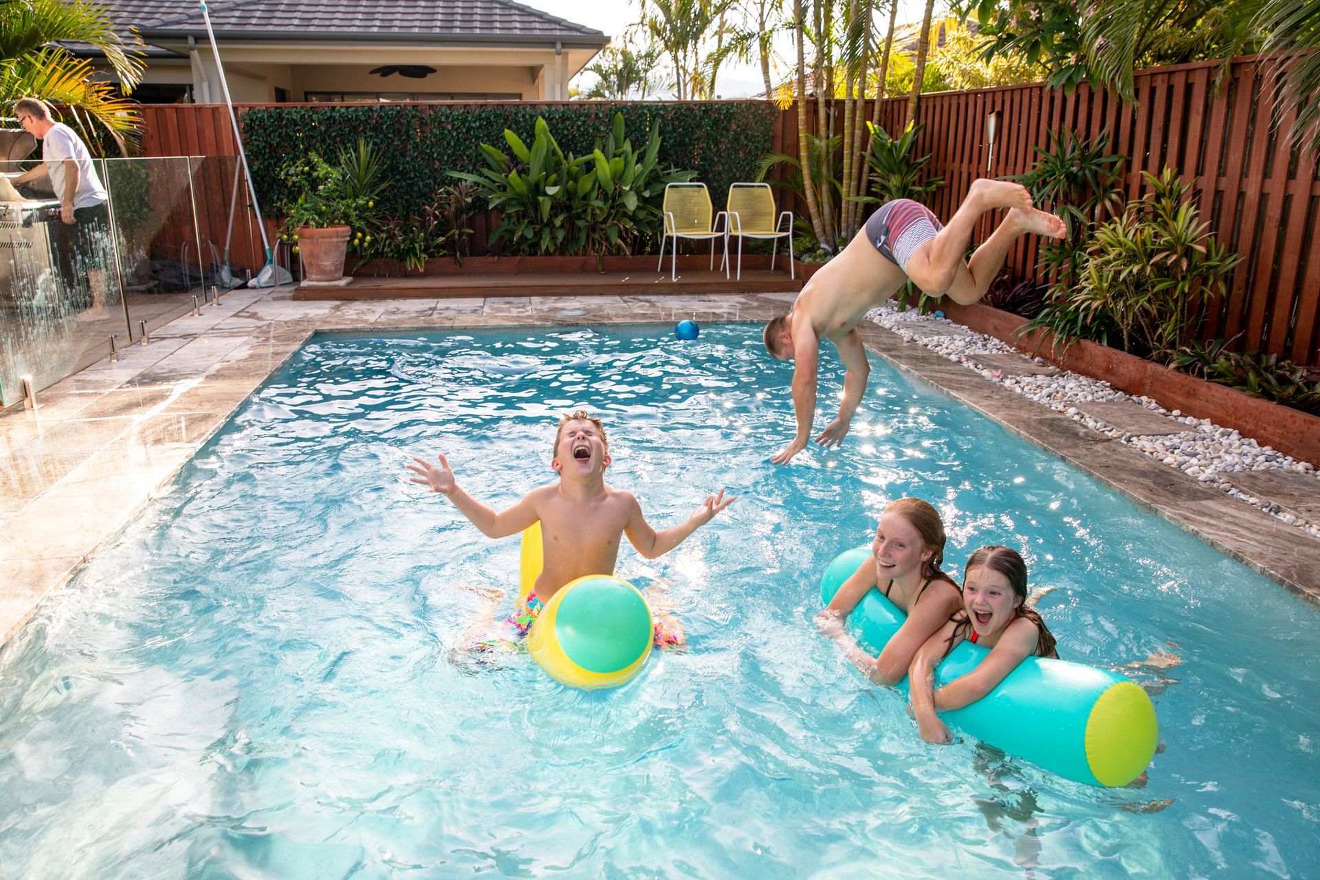 Group Of Kids Playing — Gulliver, QLD — Concrete Pool Repairs