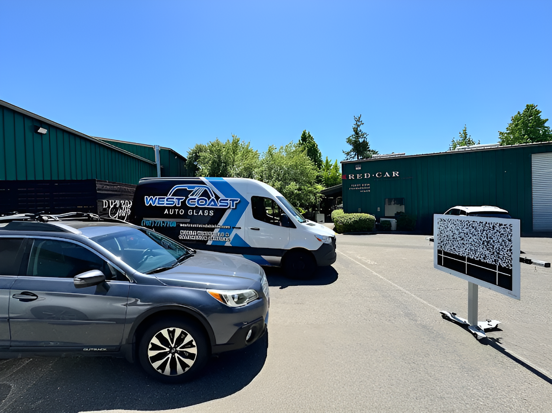Windshield calibration near Santa Rosa, CA