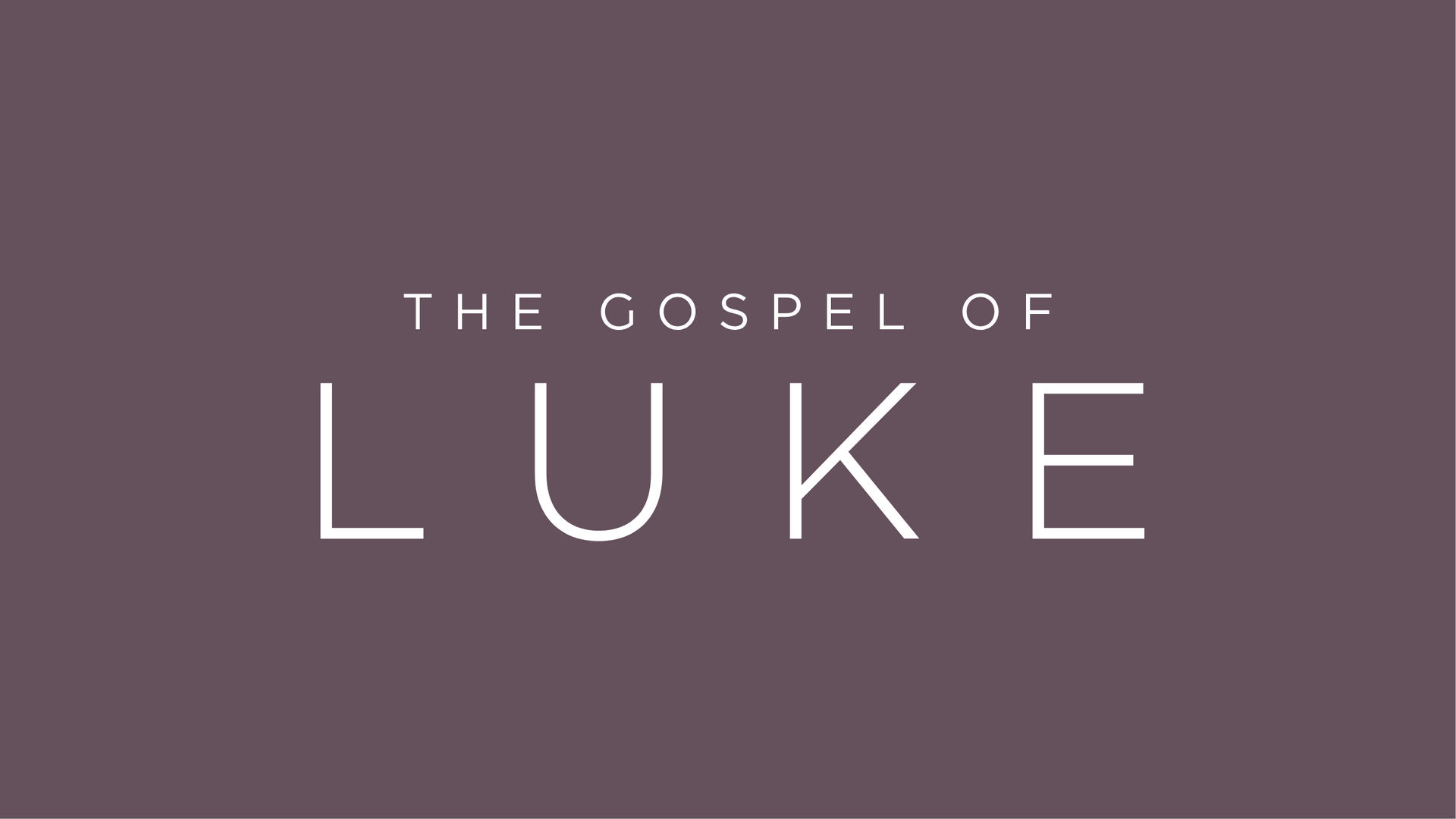 Gospel of Luke Sermon Series Cover Art at Sojourn J-Town in Louisville KY