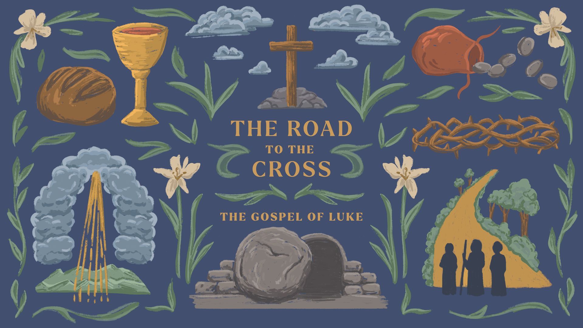 The Road to the Cross Sermon Series Cover Art Gospel of Luke at Sojourn Church J-Town in Louisville, KY