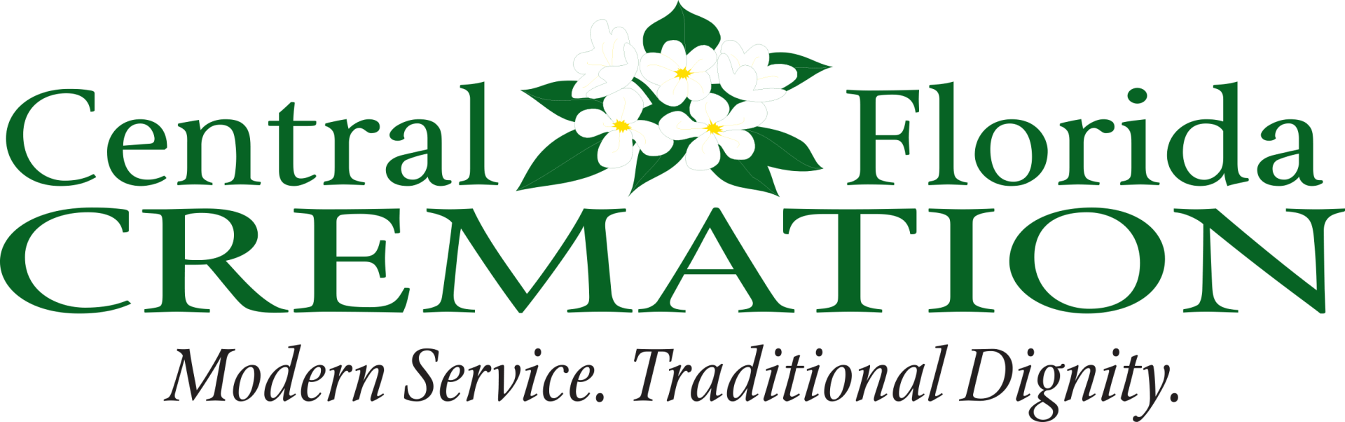the logo for central florida cremation modern service traditional dignity .