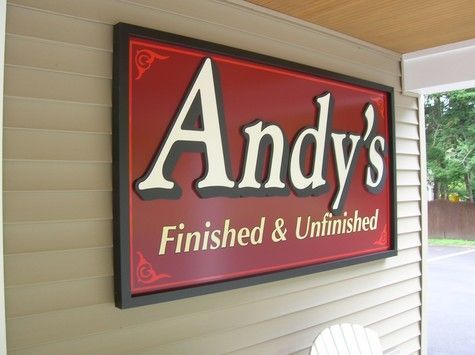 Sign for Andy's, 