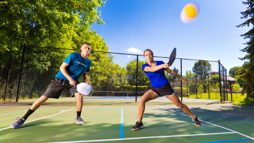 Pickleball Court Installation — Playing Pickleball Game in Escondido, CA