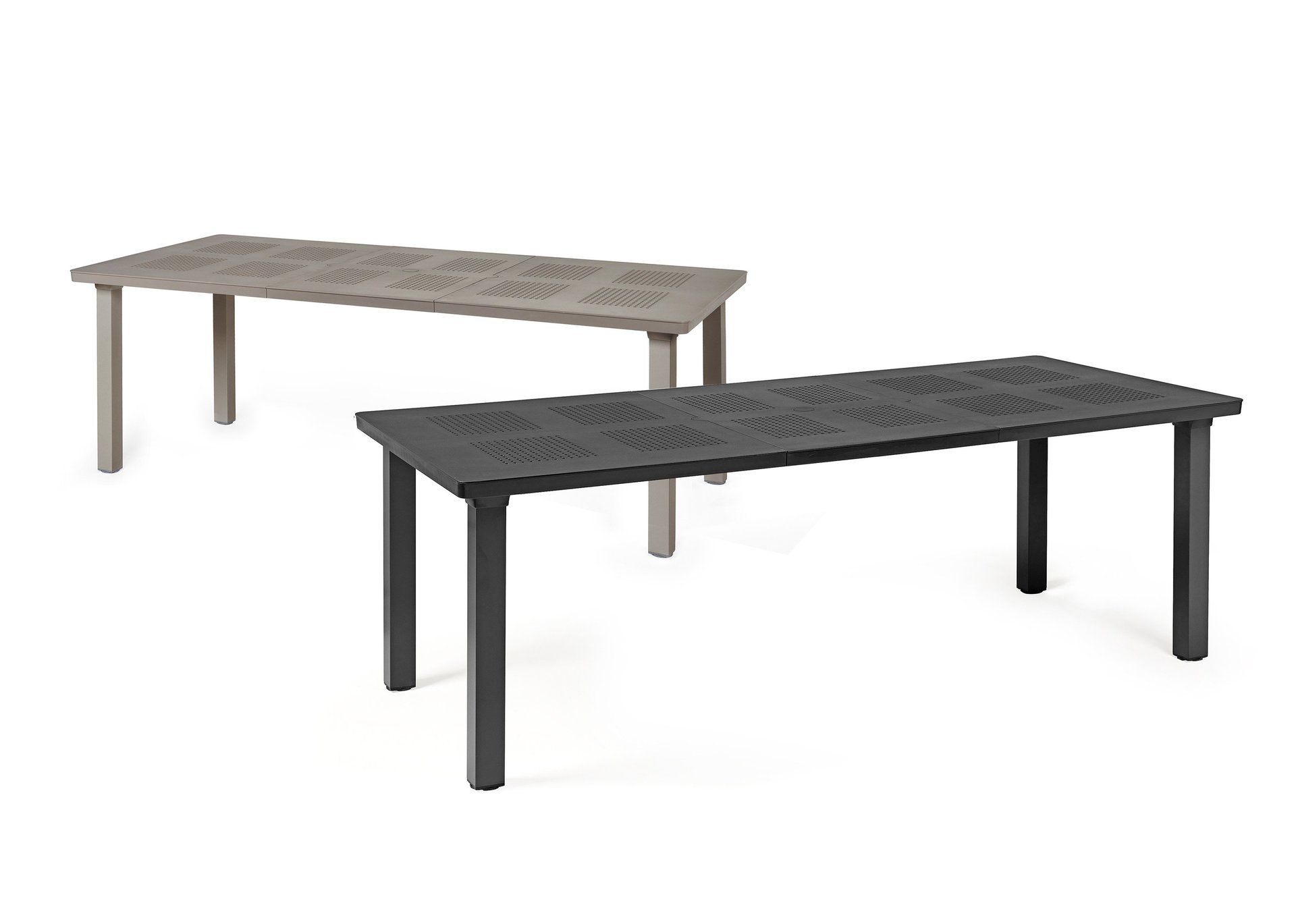 Tavoli rettangolare con finiture in legno