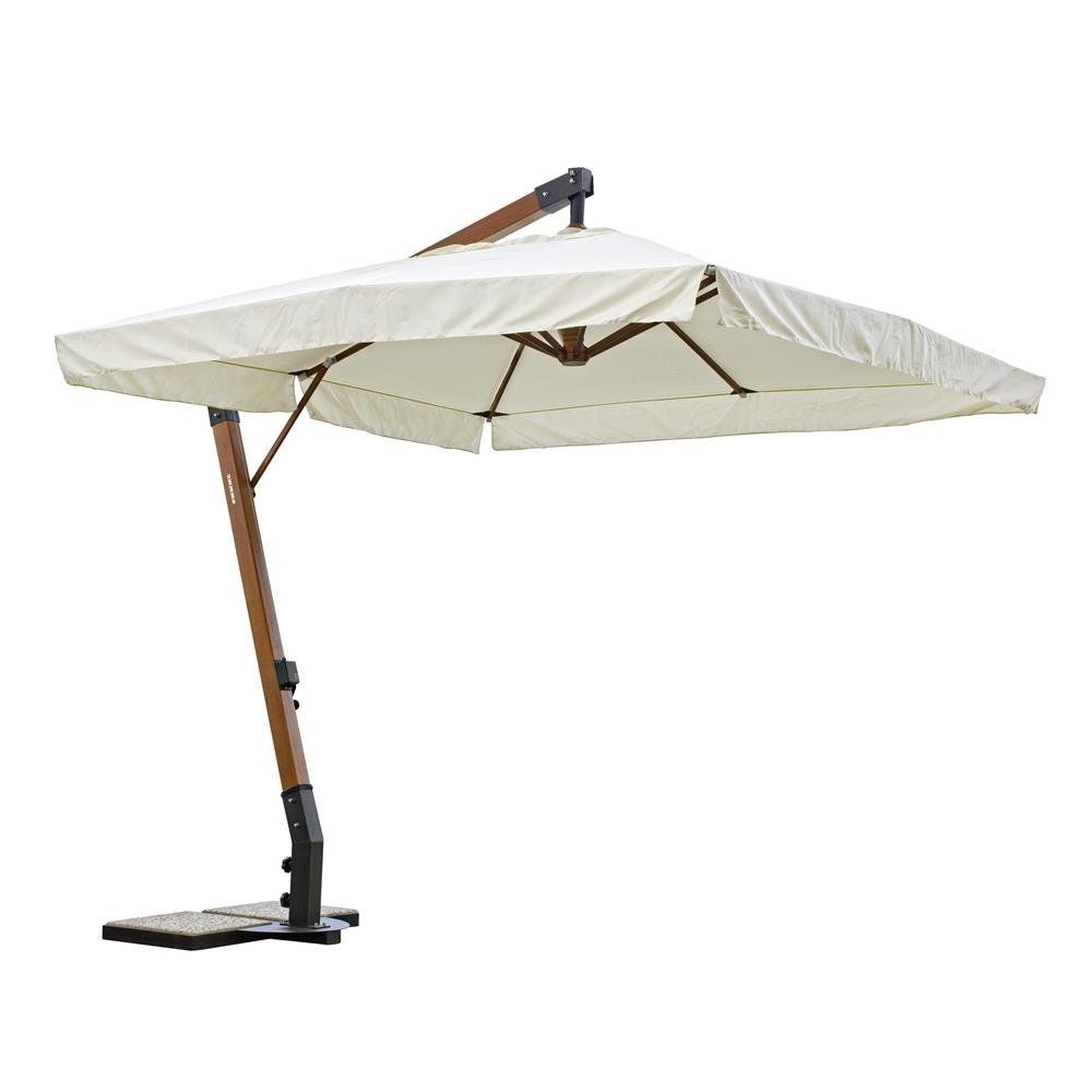 Ombrellone con finitura in acciaio