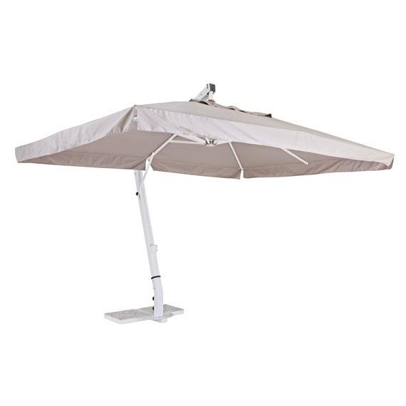 Ombrellone per esterni con finitura bianca