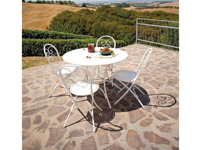 Tavolino per esterni nero