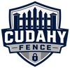 Cudahy Fence Logo with Shield Emblem, Fence Graphic, Lock Icon, and Company Name in Cudahy, WI