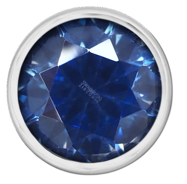 Swarovski Round Bezel - Artic Blue