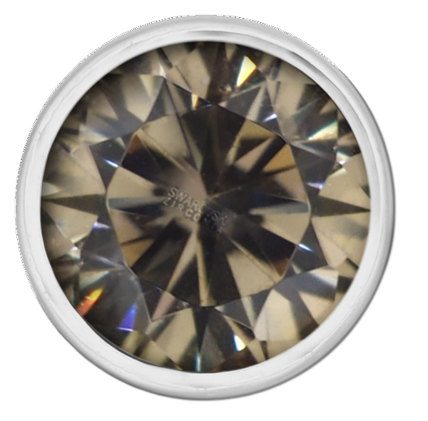 Swarovski Round Bezel - Champagne