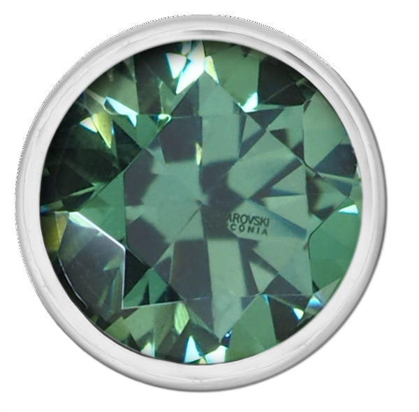 Swarovski Round Bezel - Light Green
