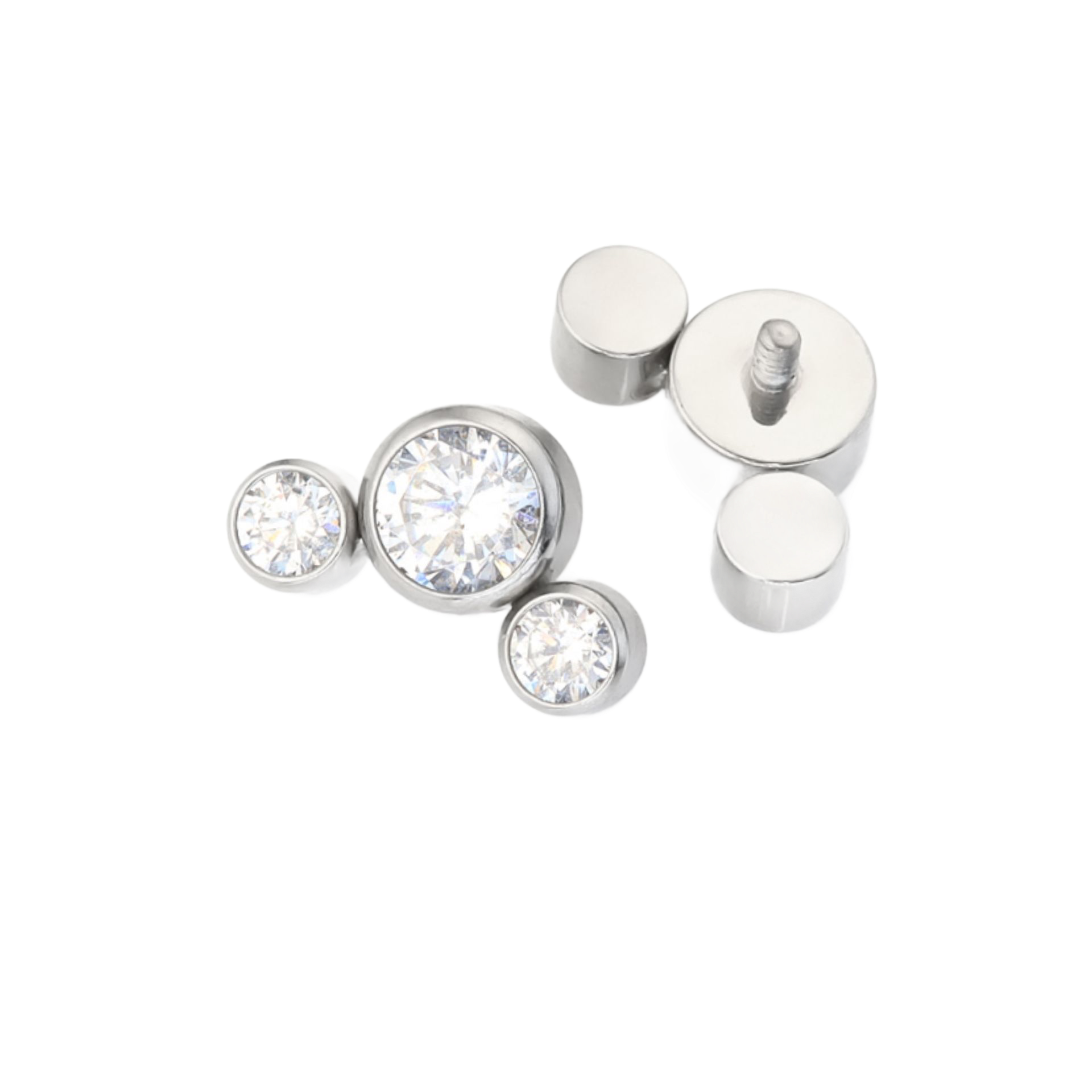 Triple Cabochon Strass