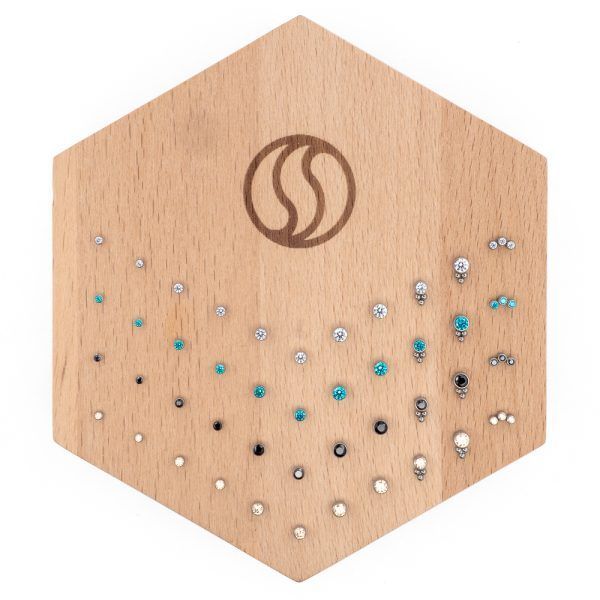 Swarovski Round Bezel - Artic Blue