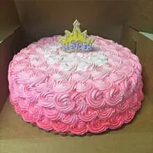 Pink Birthday Cake — Amsterdam, NY — Rosito's Bakery