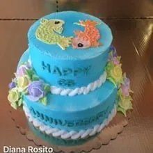 Cake with Ocean Color — Amsterdam, NY — Rosito's Bakery