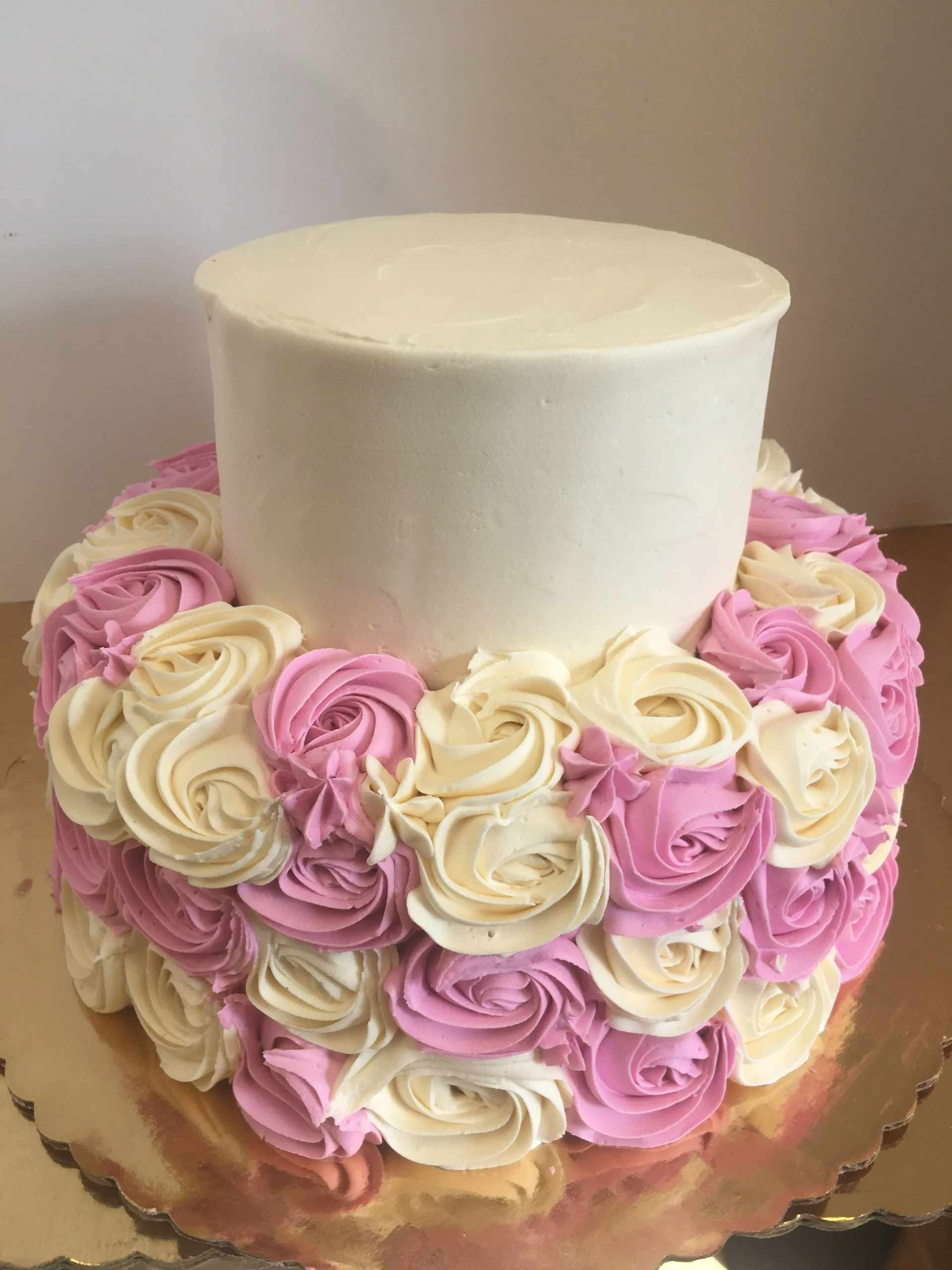 Simple Wedding Cake Design — Amsterdam, NY — Rosito's Bakery