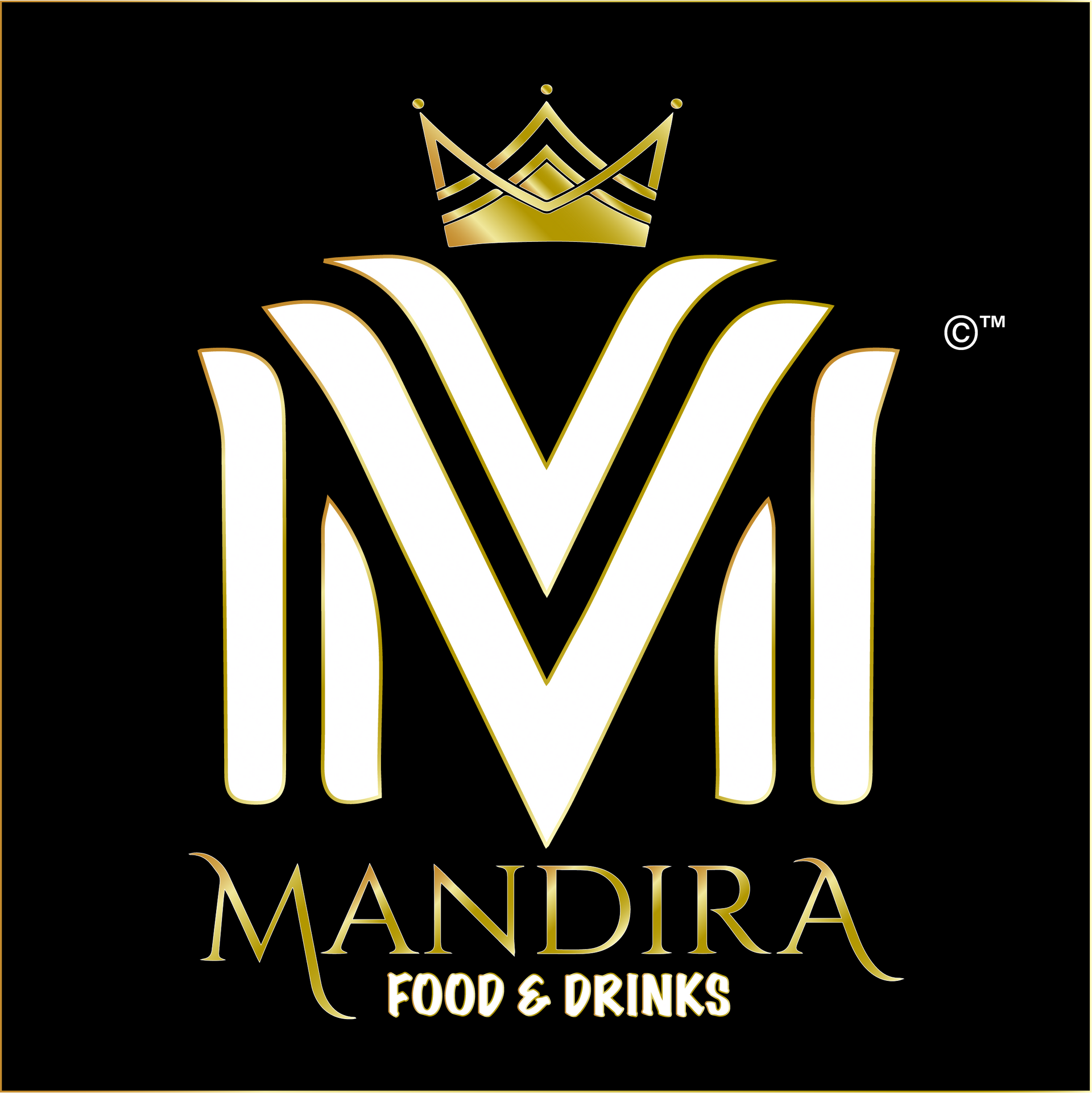 Een logo voor mandir, een voedingsmiddelen- en drankenbedrijf