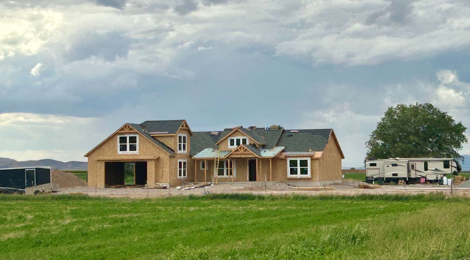 Framing for a custom home in Minersville Utah