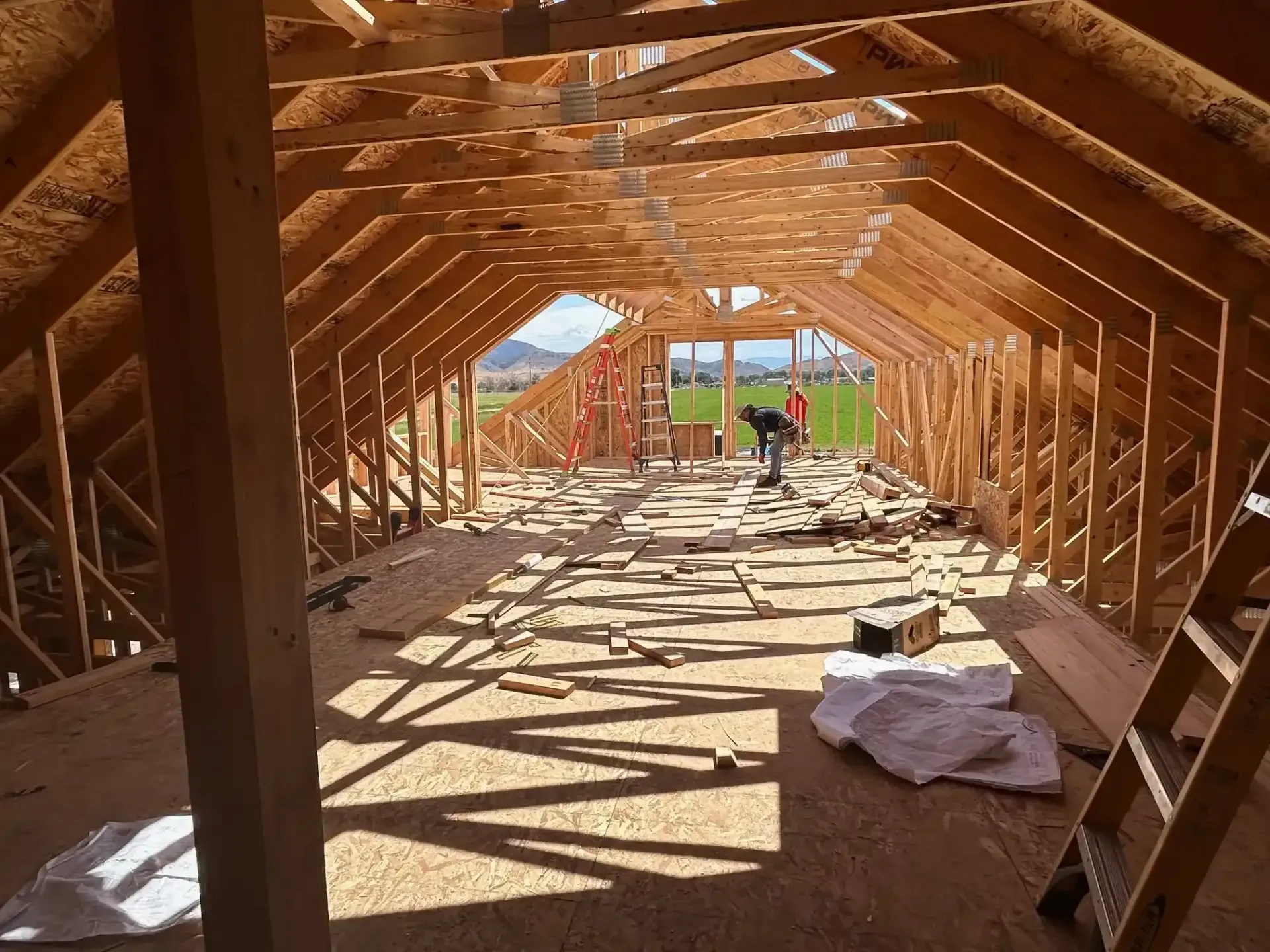 Building without wasting space