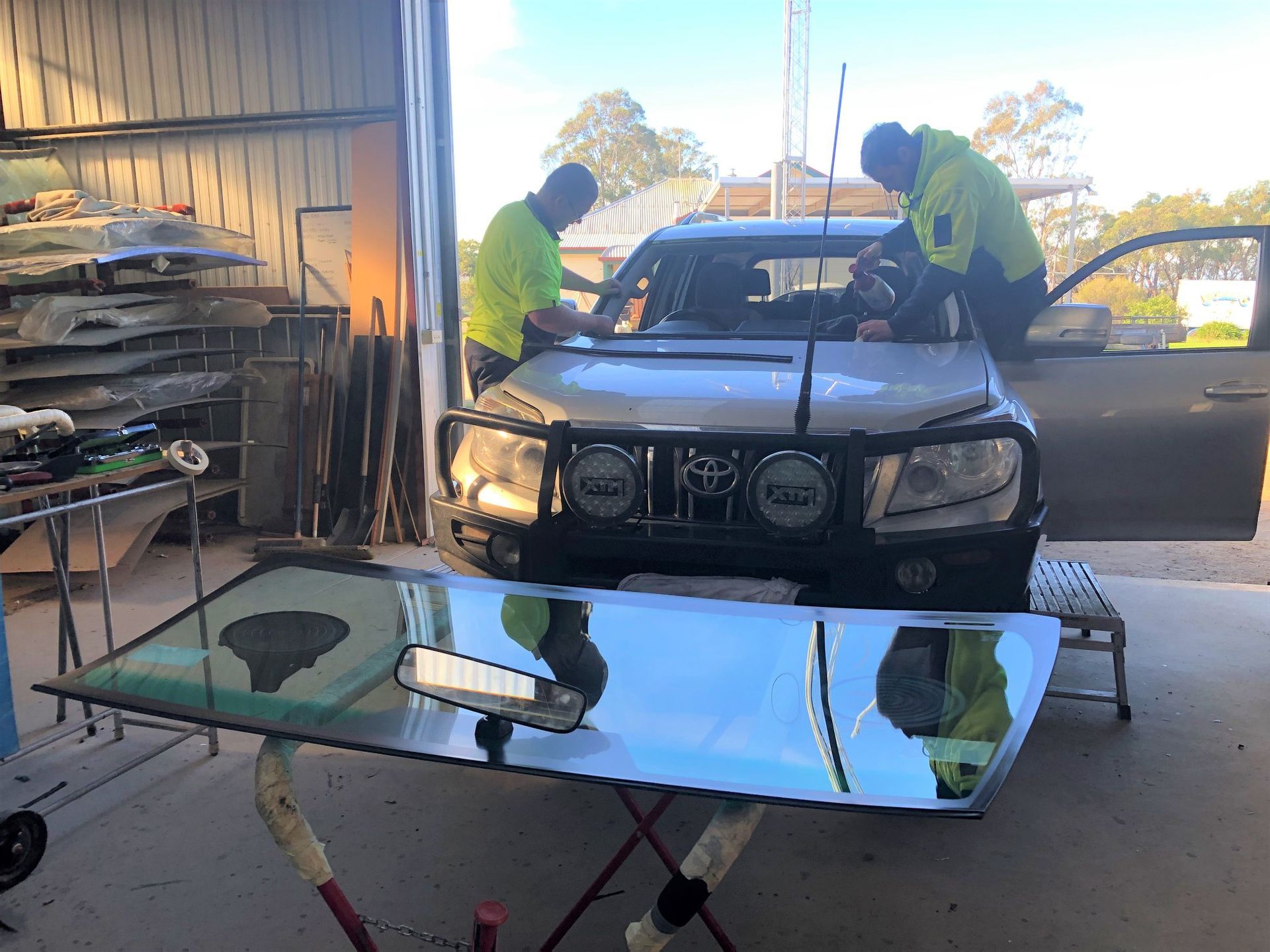 A Blue Car Already Installed a Windscreen and Ready to Out | Lucknow, VIC | Bairnsdale Windscreens