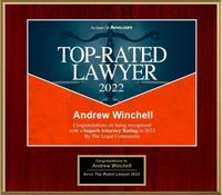 A top rated lawyer award for andrew winchell.