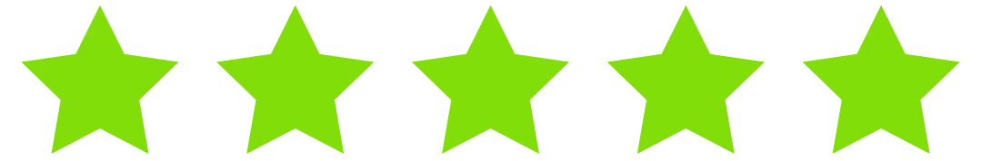 A row of gold stars on a white background.