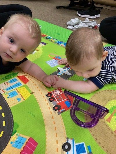 Tummy time class.