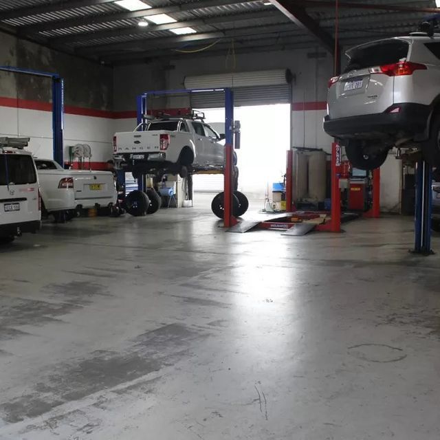 the garage