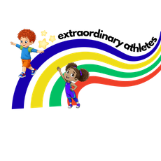 Two children on a rainbow, the words
