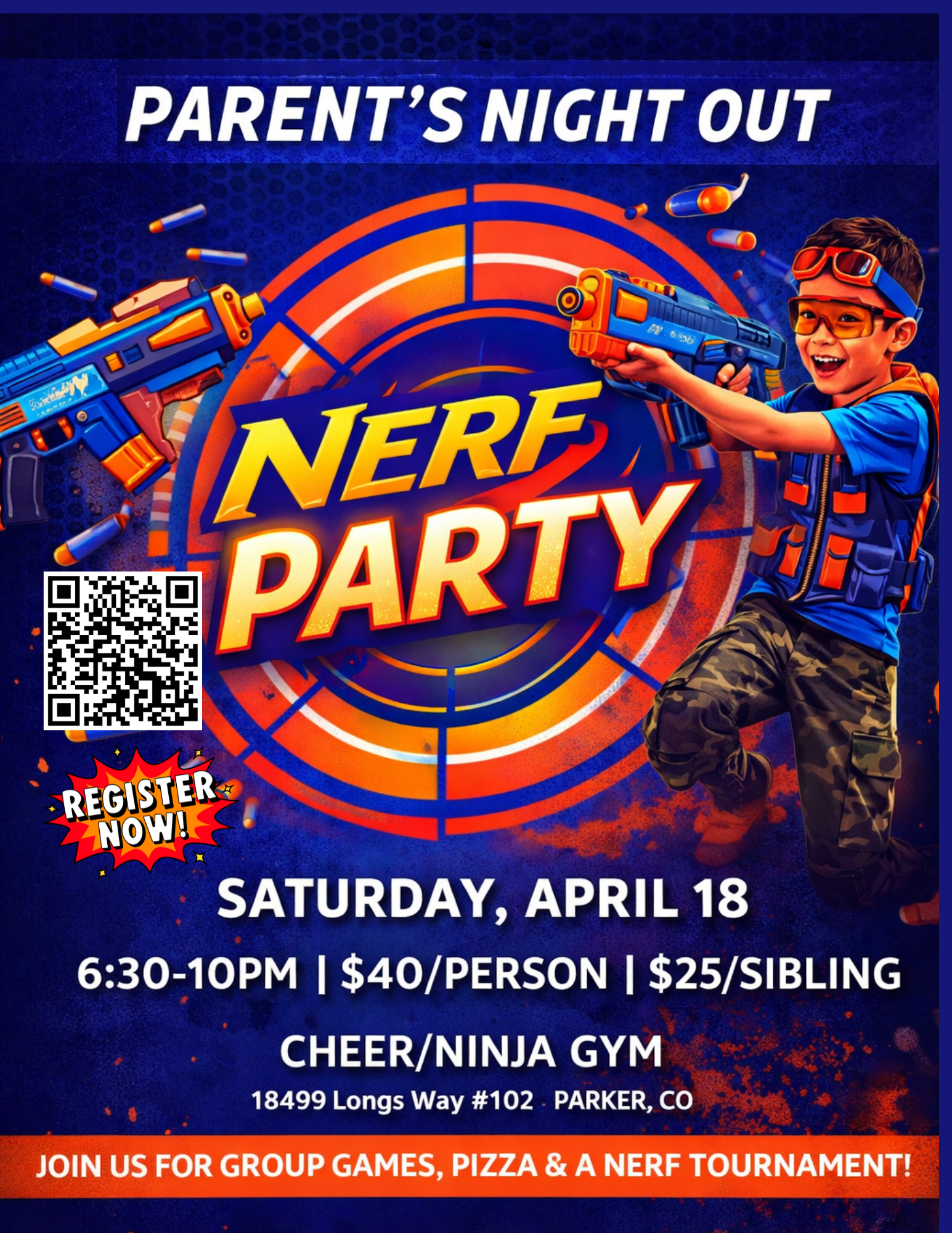 nerf party parents night out