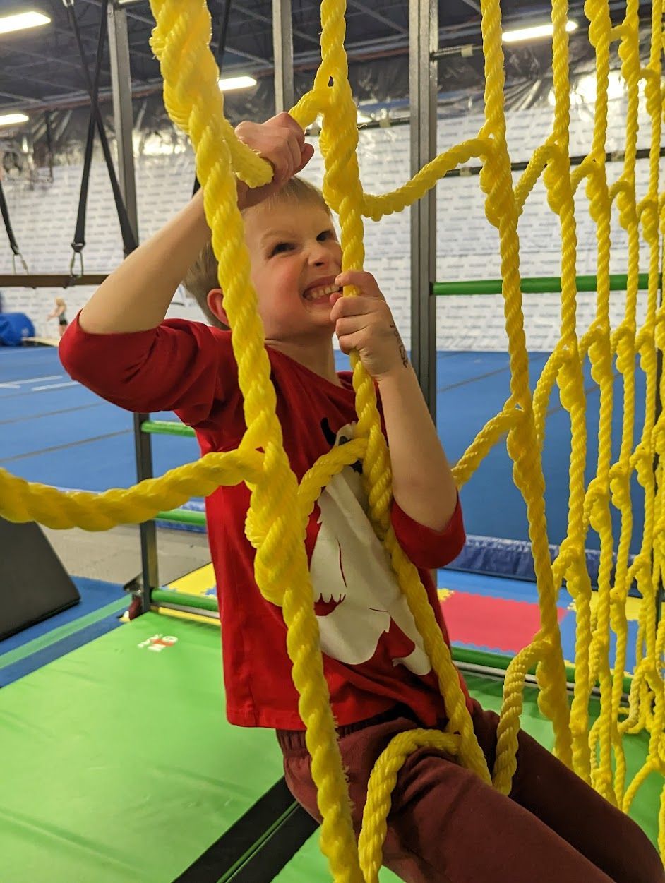 Ninja Classes on a ropes course