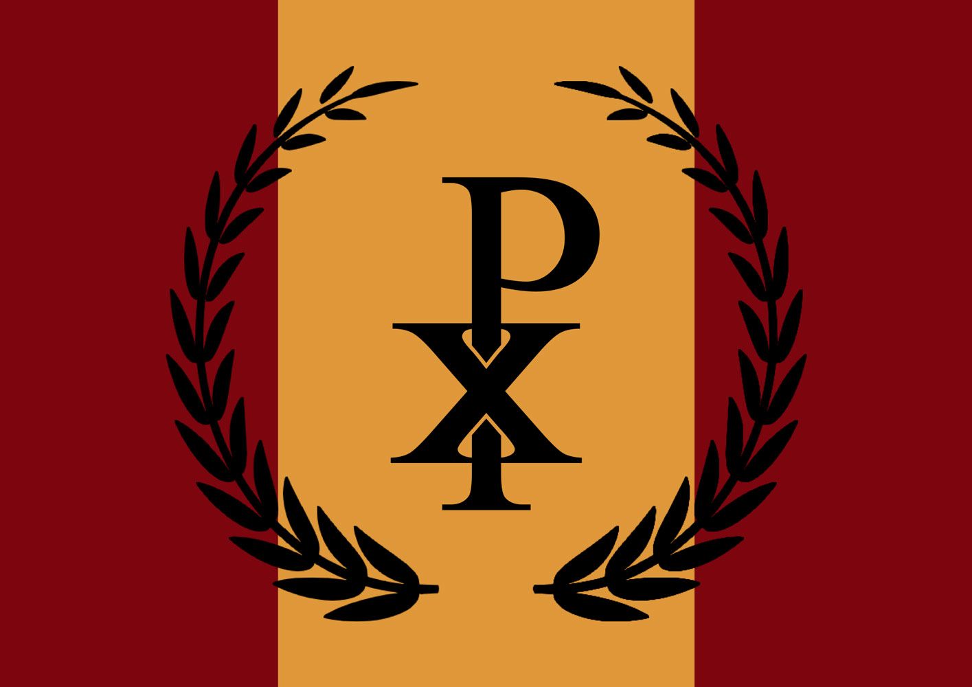 A flag with the letter p and x on it