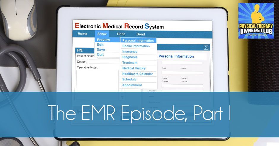 A tablet with the emr episode part 1 on it