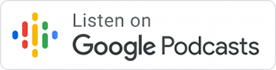 A button that says listen on google podcasts on a white background.