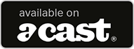 A black button that says `` available on acast ''