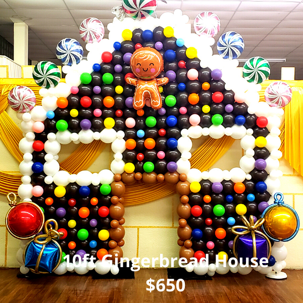 Balloon Gingerbread House