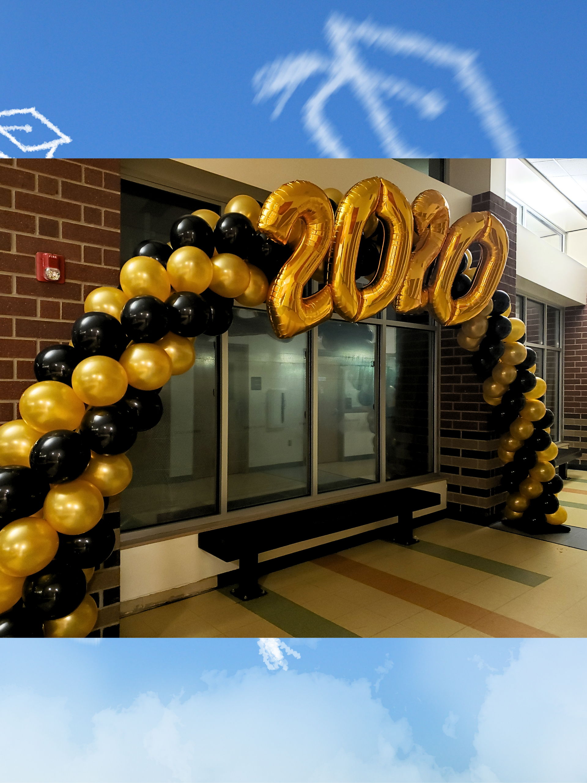Balloon Arch with Foil Numbers