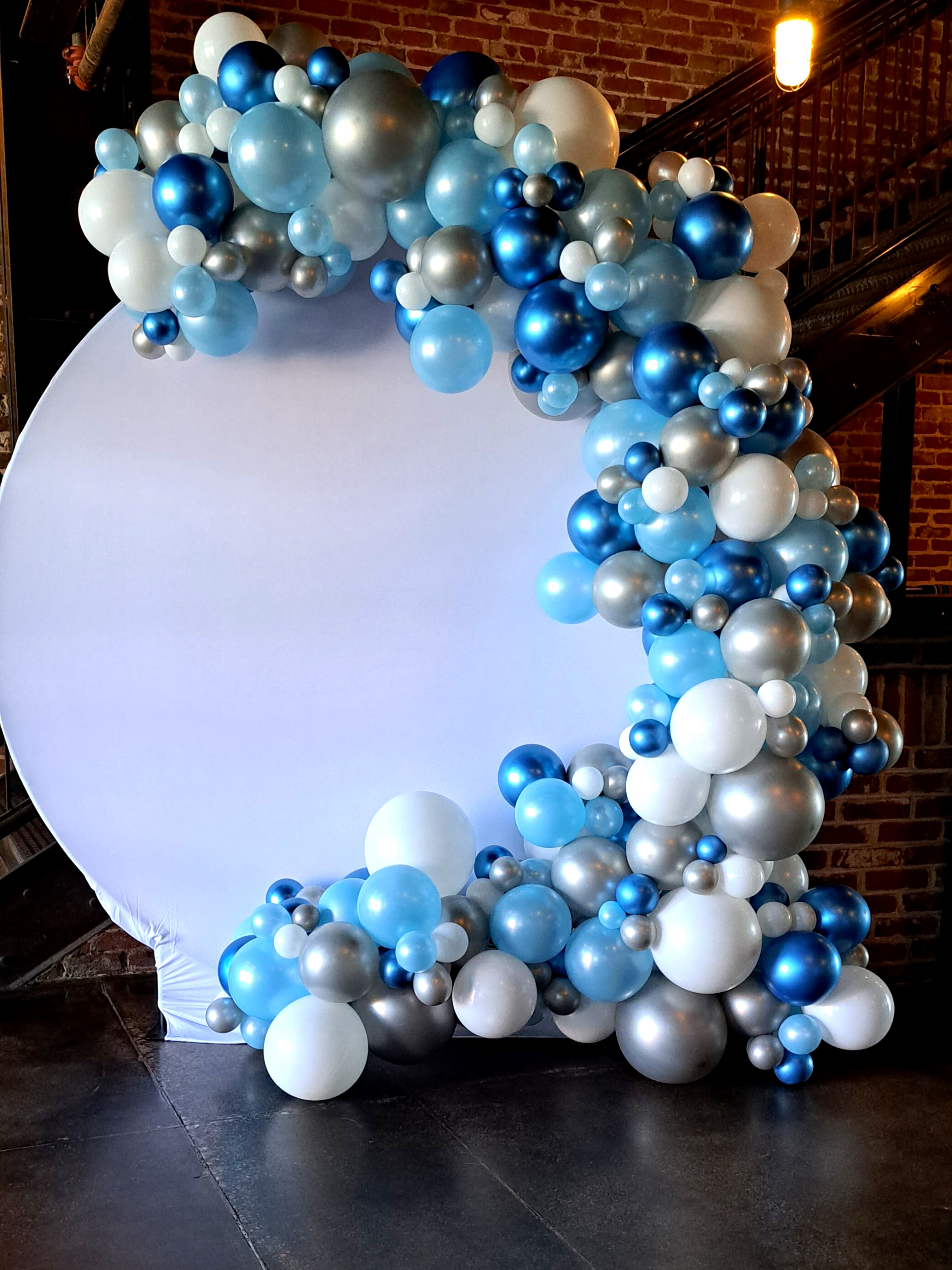 Mixed Balloon Garland on Circle Frame