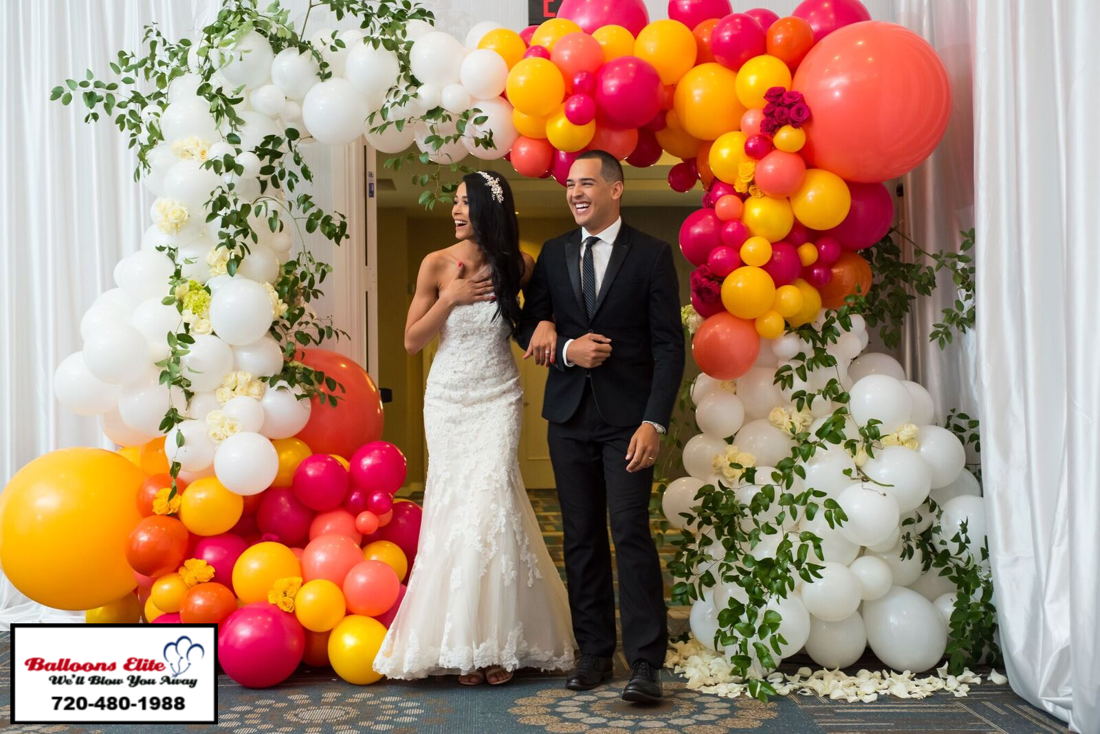 Organic Balloon Entryway Arch
