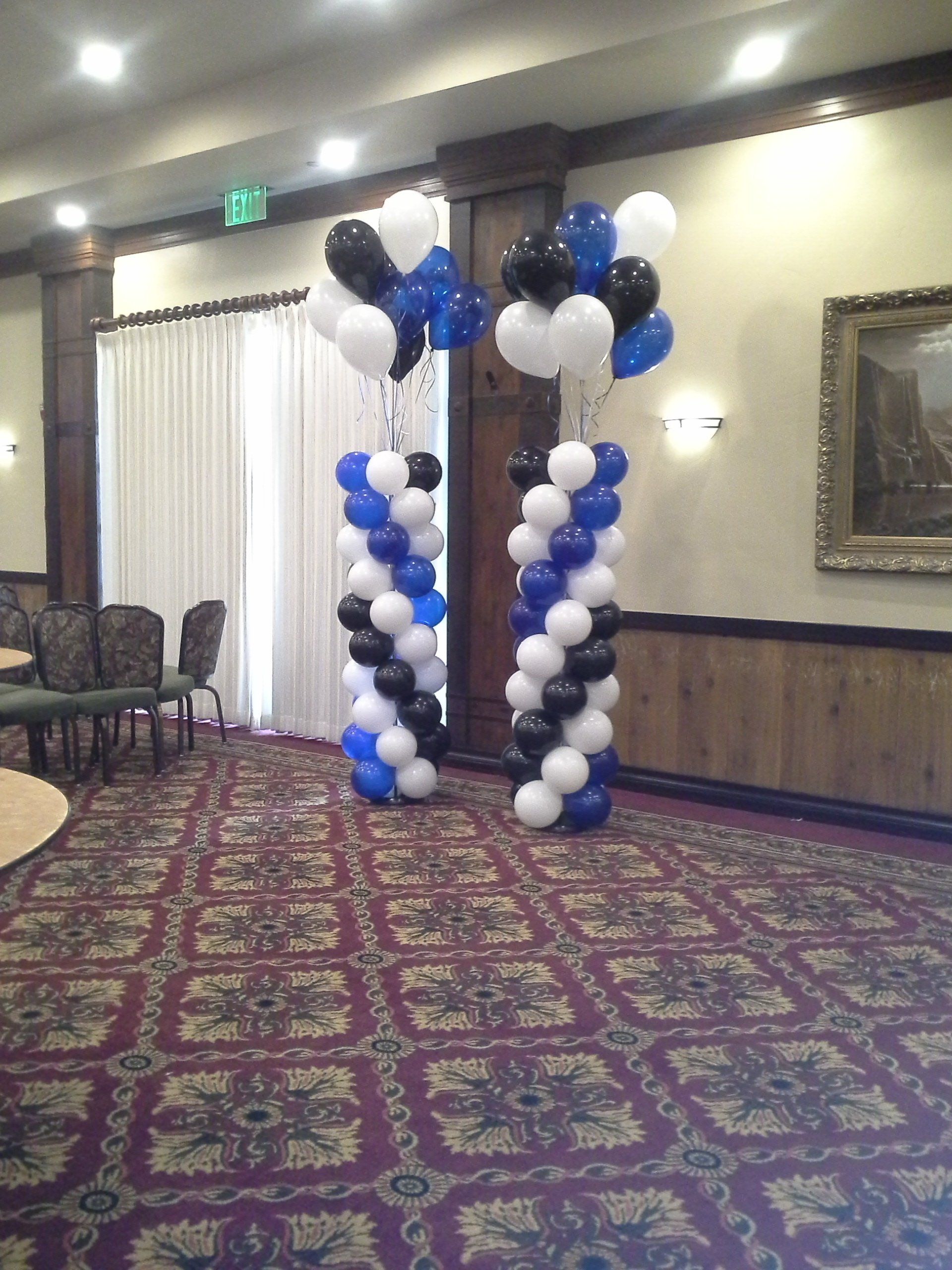 Helium Bouquet Topped Balloon Columns