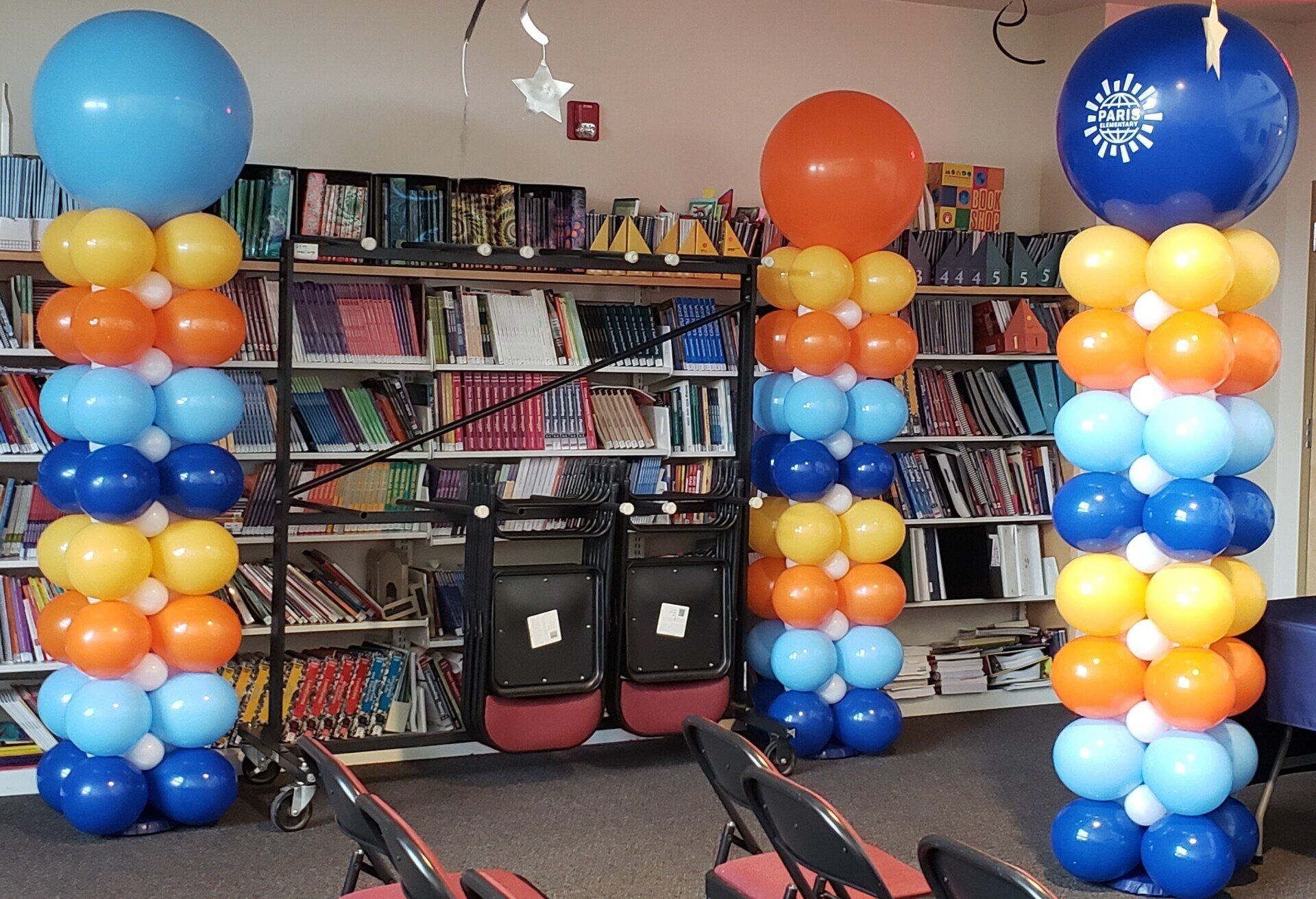 Color Stacked Balloon Column