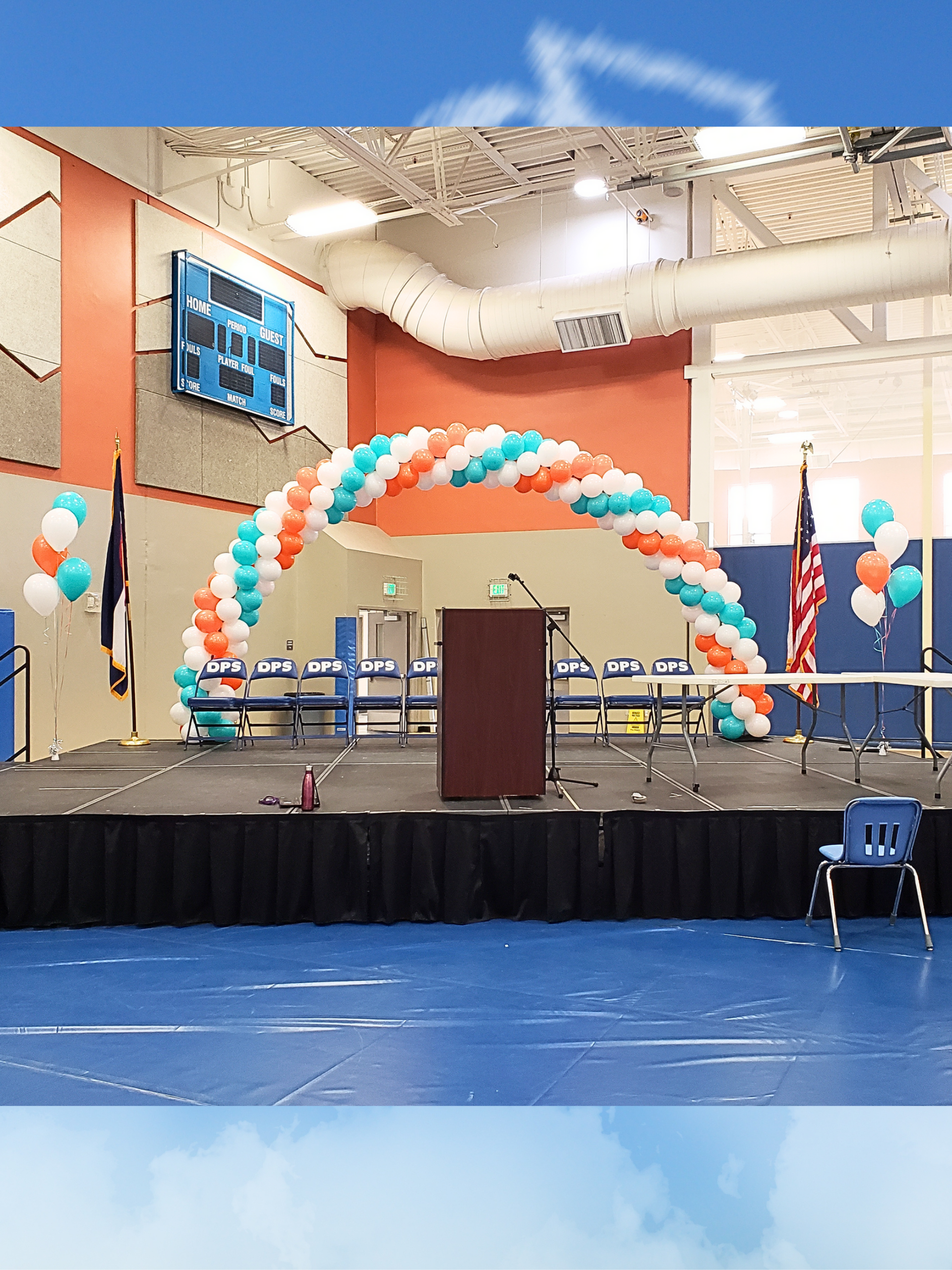 25ft Arch and Helium  Balloon Bouquets