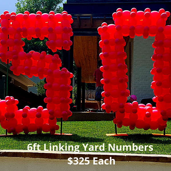 8ft Tall Balloon Numbers